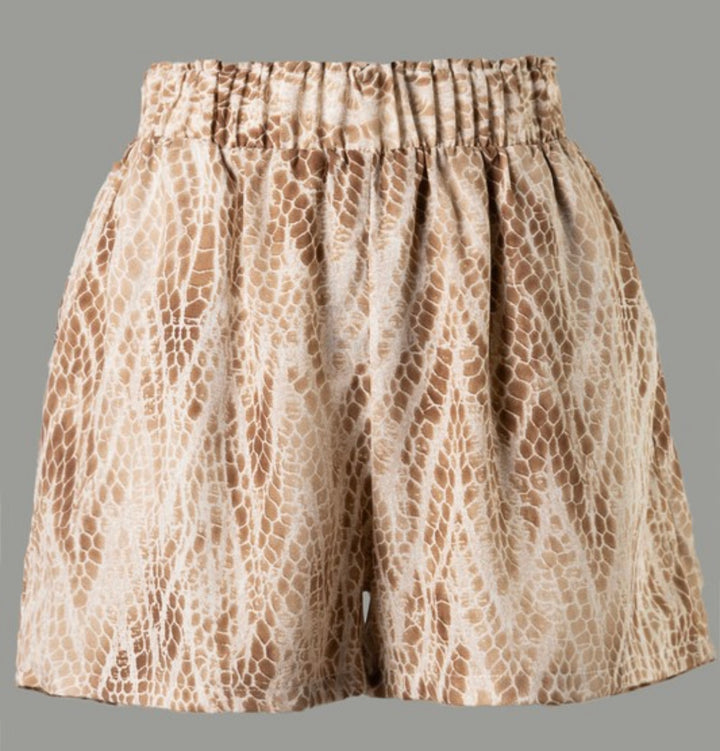 Snakeskin shorts